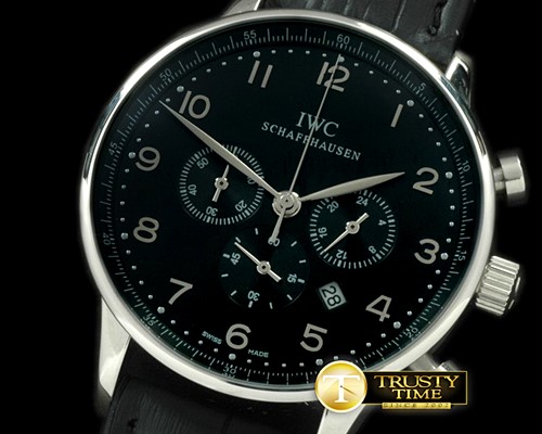 IWC Portuguese Chrono SS/LE Black Jap OS20 -IWC0170B