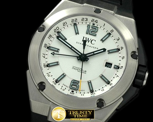 IWC Ingenuier 3785 Duo Time SS/RU White A2813 -IWC0182A