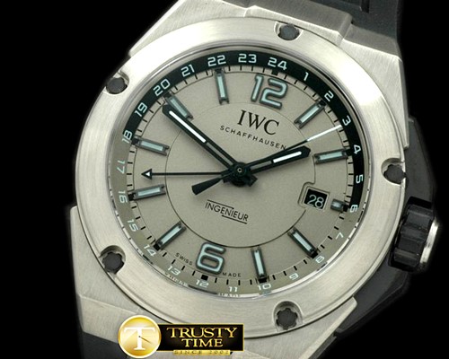 IWC Ingenuier 3785 Duo Time SS/RU Grey A2813 -IWC0182C
