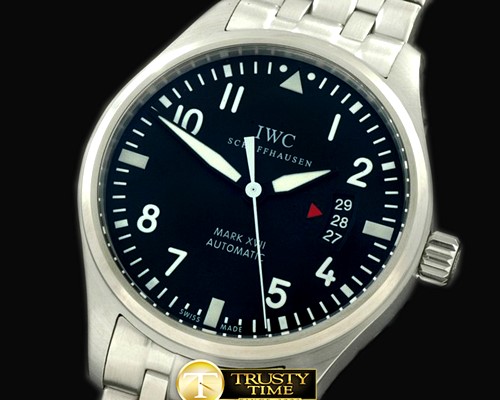 IWC Mark XVII SS/SS Black Asia 2813 -IWC0183