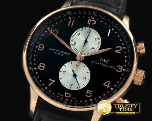 IWC Portuguese Chrono RG/LE Black Jap OS20 -IWC0185B