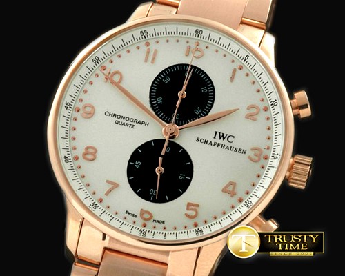IWC Portuguese Chrono RG/RG White Jap OS20 -IWC0186A
