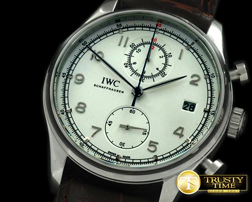 IWC Portuguese Chrono Date SS/LE White Jap OS20 -IWC0189C