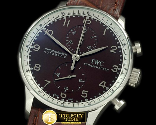 IWC Portuguese Chrono SS/LE Brown Jap OS20 -IWC0202F