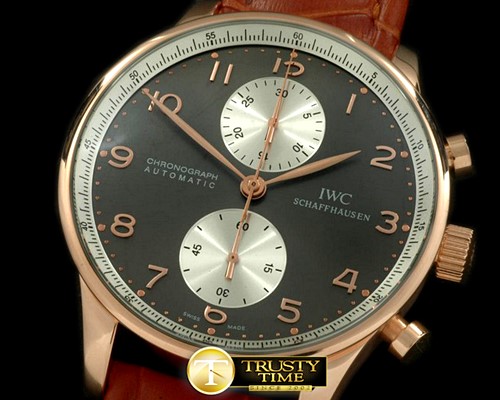 IWC Portuguese Chrono RG/LE Grey A7750 New Improved -IWC0203
