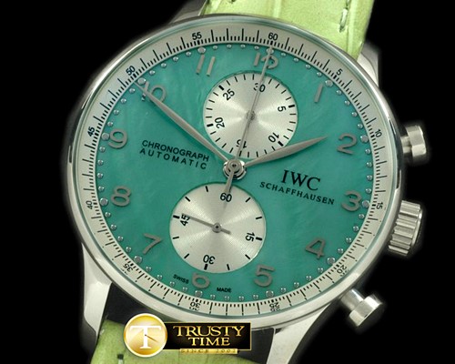 IWC Portuguese Chrono SS/LE MOP Green Jap OS20 -IWC0205A