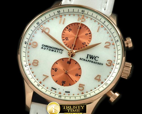 IWC Portuguese Chrono RG/LE MOP White Jap OS20 -IWC0206A