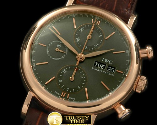 IWC Portofino Chronograph V2 RG/LE Grey A7750 28800bph -IWC0209B