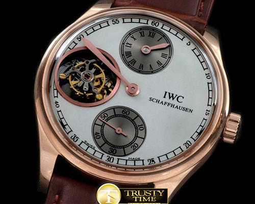 IWC Portugese FA Jones Tourbillon RG/LE White Tourbillon -IWC0211B