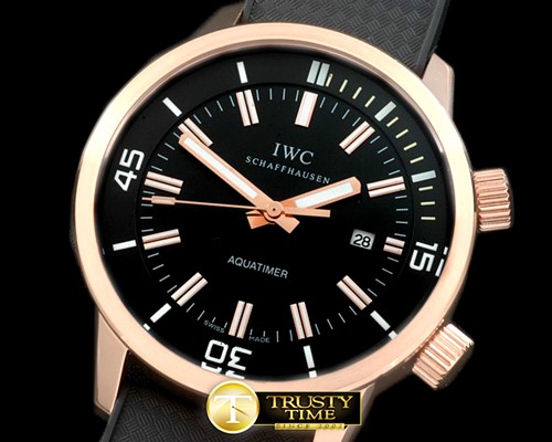 IWC 2013 Aquatimer Auto RG/RU Black A2813 -IWC0232B