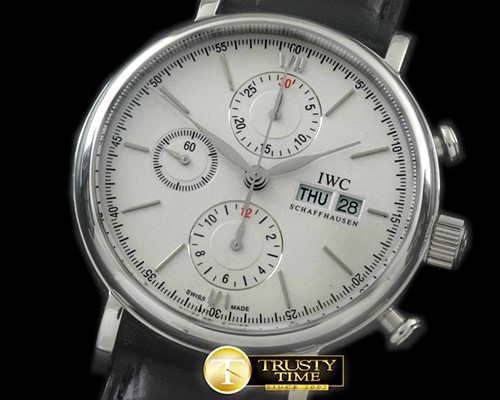 IWC Portofino Chronograph V2 SS/LE White A7750 28800bph -IWC0282A