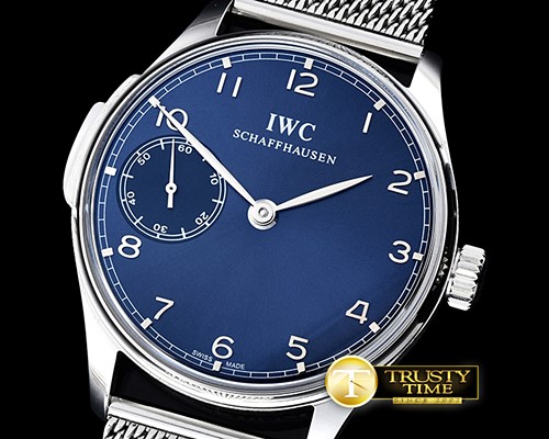 IWC Portugese 524204 SS/ME Blue YLF A23J Cal95290 -IWC0332B