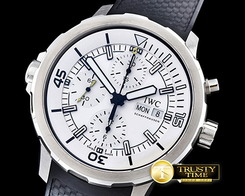 IWC AquaTimer Chronograph SS/RU White V6F Asia 7750 -IWC0334A