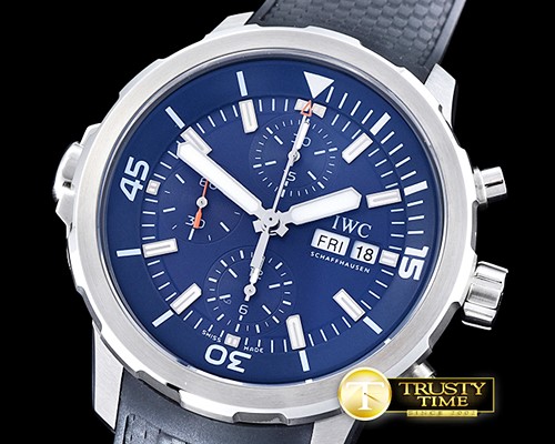 IWC AquaTimer Chronograph SS/RU Blue V6F Asia 7750 -IWC0348