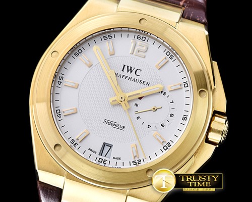 IWC Ingenieur Jumbo YG/LE White/Gold Asia 51113 Mod -IWC0356A