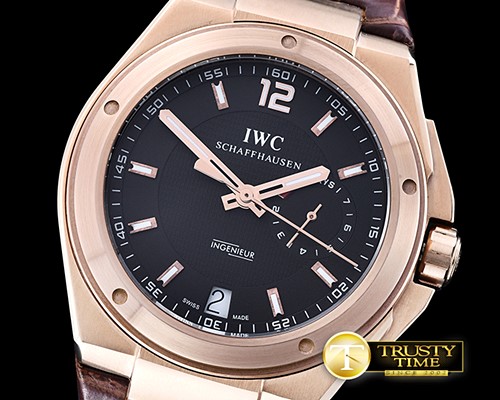 IWC Ingenieur Jumbo RG/LE Black/RG Asia 51113 Mod -IWC0356F