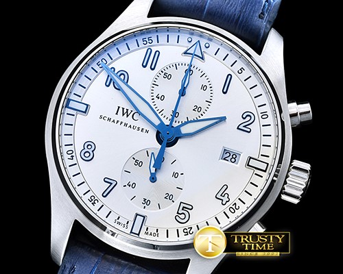 IWC IWC Pilot Chrono SS/SS White/Blue BFI L.E. ZF A7750 -IWC0359