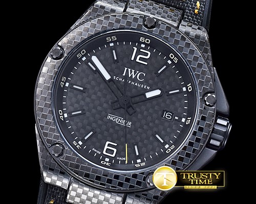 IWC Ingenieur Cabon Perf. PVD/NY Blk/Yllw CF MY9015 Mod -IWC0360A