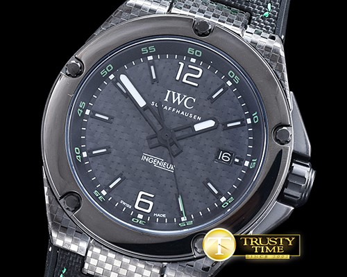 IWC Ingenieur Cabon Perf. PVD/NY Blk/Grn CF MY9015 Mod -IWC0360C