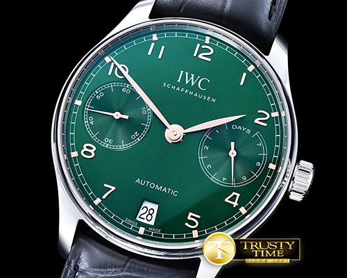 IWC Portugese 5007 SS/LE Green/Gold Num ZF A52010 Mod -IWC0361