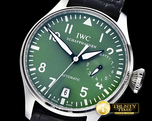 아이더블유씨 Big Pilot Green SS/LE Green YLF A51011 Mod -IWC0363B