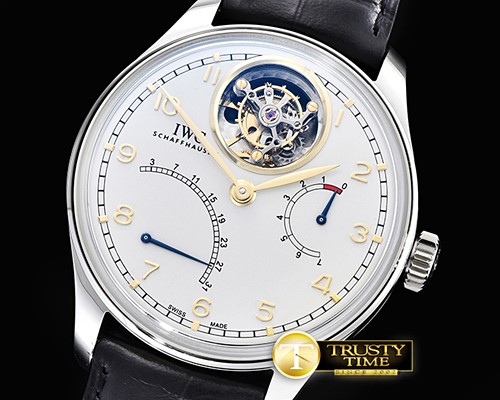 IWC Portugese Mystere Tourbillon SS/LE Wht/Gold YLF Tourb -IWC0364A