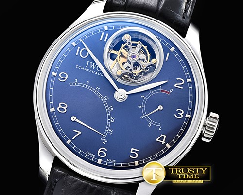 IWC Portugese Mystere Tourbillon SS/LE Blue YLF Tourb -IWC0364B