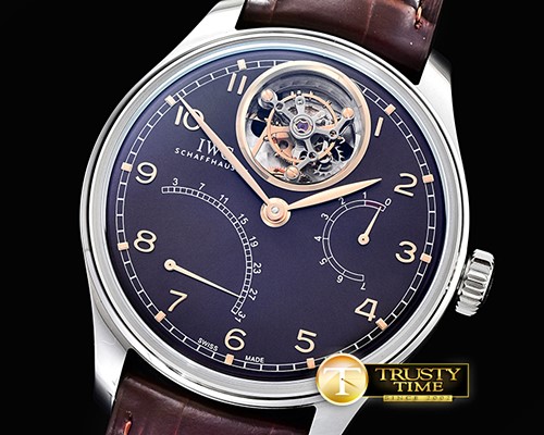 IWC Portugese Mystere Tourbillon SS/LE Grey/Gold YLF Tourb -IWC0365