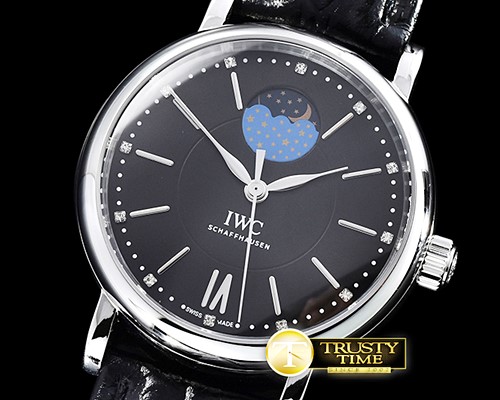 IWC Portofino Automatic SS/LE Black A2851 Mod -IWC0366A