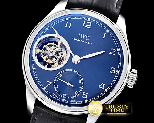 IWC Portugese Tourbillon SS/LE Blue/Num YLF Tourb -IWC0367B