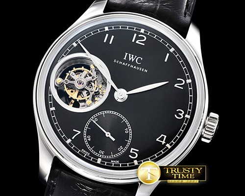 IWC Portugese Tourbillon SS/LE Black/Num YLF Tourb -IWC0367D