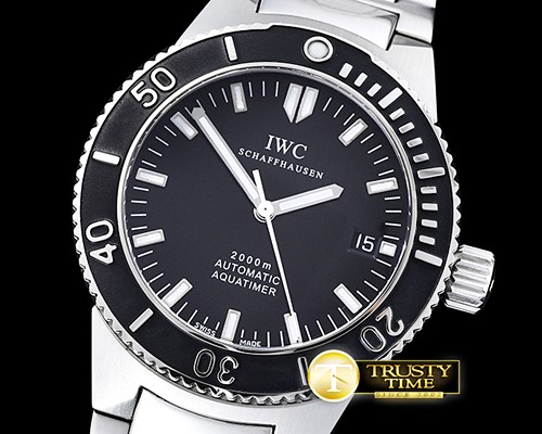 IWC GST AquaTimer SS/SS Black Noob SP Asia 2824 -IWC0371A