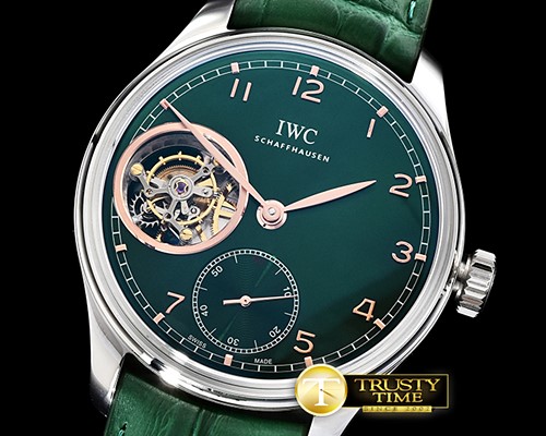 IWC Portugese Tourbillon SS/LE Green/Num YLF Tourb -IWC0375A