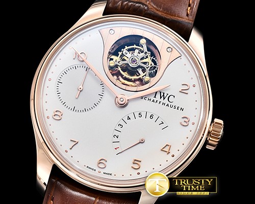 IWC Portugese Mystere Tourbillon RG/LE White YLF Tourb -IWC0376B