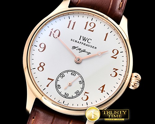 IWC IWC FA Jones Ltd Ed RG/LE Wht/Rose Gold Num Asia 6498 -IWC0386B