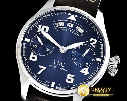IWC Big Pilot Annual Cal. LPP SS/LE Blue YLF A52850 -IWC0387A