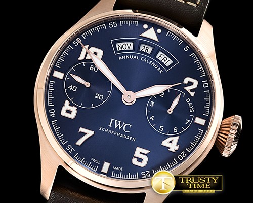 IWC Big Pilot Annual Cal. LPP RG/LE Blue YLF A52850 -IWC0387C