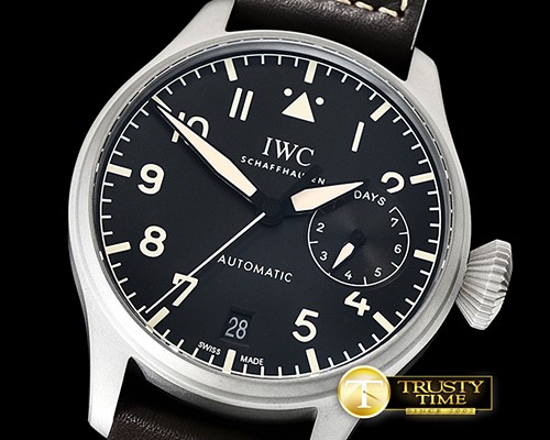 IWC Big Pilot Heritage IW510301 SS/LE Black YLF Asia 23J -IWC0394A