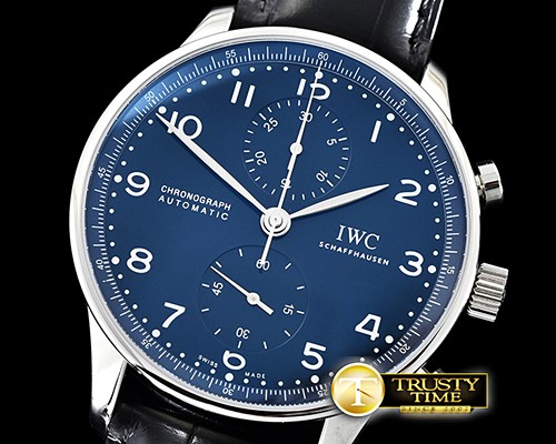 아이더블유씨 Portuguese Chrono 150 Years SS/LE Blue YLF A7750 -IWC0397A