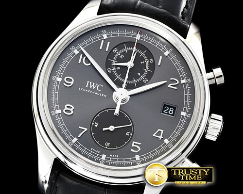 IWC Portuguese Chrono Classic IW390404 SS/LE Grey ZF A7750 -IWC0399