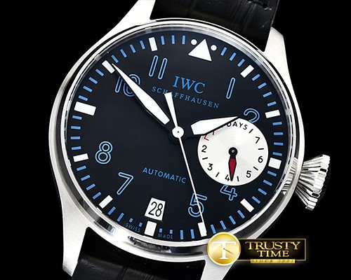 IWC Big Pilot Ltd Ed Alexei Nemov SS/LE Blk/Blue ZF A521111 -IWC0402