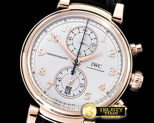IWC Da Vinci Chrono Laureus Ed RG/LE White YLF Asia 7750 -IWC0415
