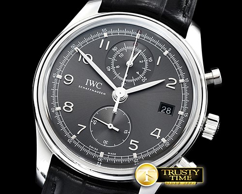 IWC Portugieser Chronograph Classic SS/LE Grey YLF A7750 -IWC0417B