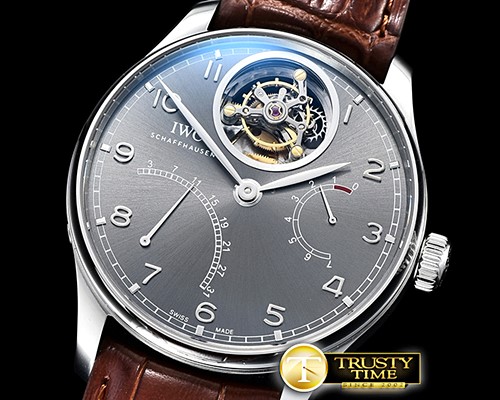 IWC Portugese Mystere Tourb IW504602 SS/LE Grey ZF Tourb -IWC0419A