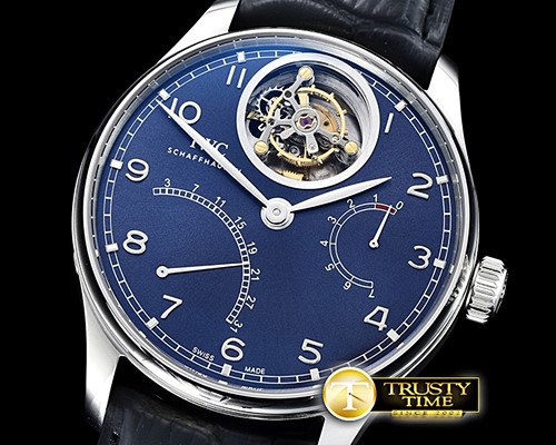 IWC Portugese Mystere Tourb IW504602 SS/LE Blue ZF Tourb -IWC0419C