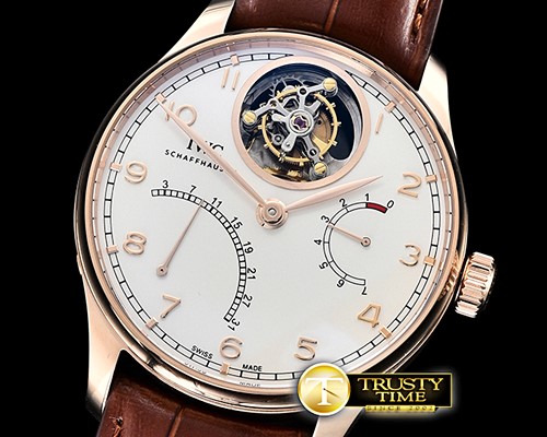 IWC Portugese Mystere Tourb IW504602 RG/LE White ZF Tourb -IWC0419D
