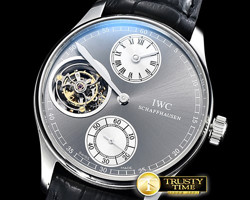 IWC Portugese Regulator Tourb IW544602 SS/LE Grey ZF Tourb -IWC0421A