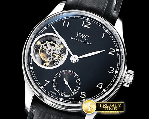IWC Portuguese Tourbillon IW5463 SS/LE Blk ZF Tourbillon -IWC0422C