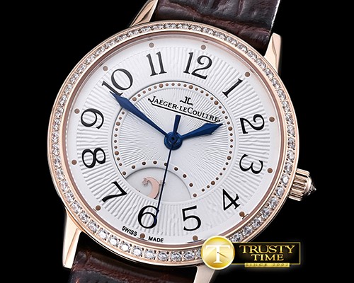 예거 르쿨트르 RendezVous Day/Night Ladies RG/LE Diam Wht MY9015 Mod -JL0100A