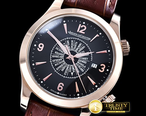 예거 르쿨트르 Master Memovax World Time RG/LE Black Asia 21J -JL0102A